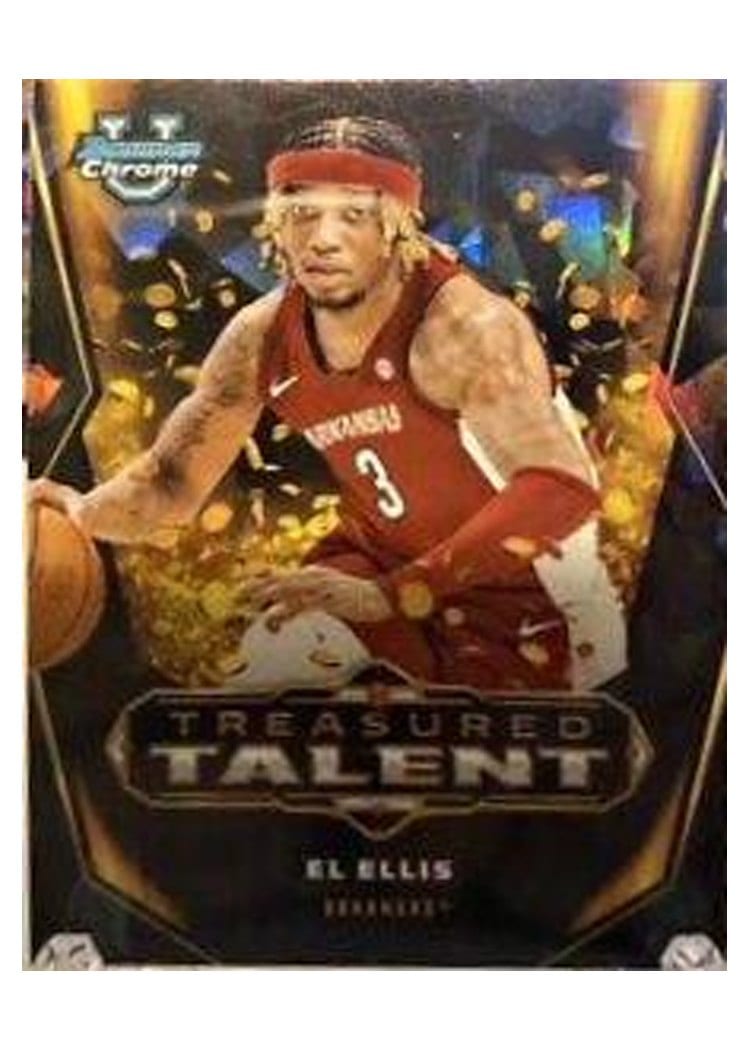 2023-24 Bowman University Chrome Sapphire Treasured Talent El Ellis #TT-8 card