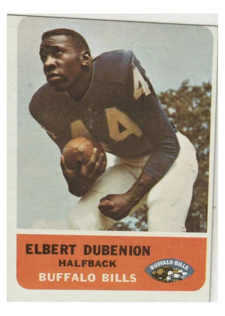 1962 Fleer Elbert Dubenion #14 card