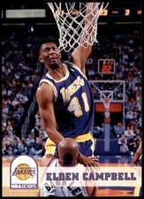 1993-94 Hoops Base Set Elden Campbell #104 card