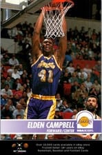 1994-95 Hoops Base Set Elden Campbell #98 card