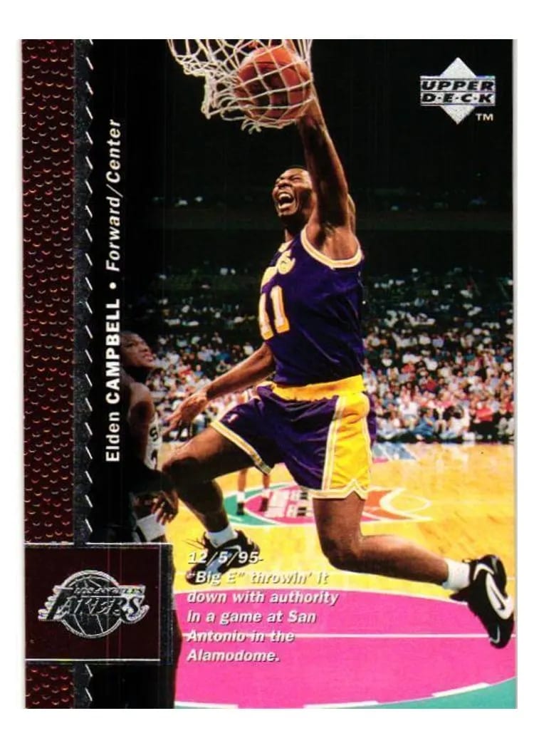 1996 Upper Deck Elden Campbell #60 card