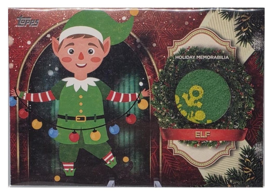 2025 Topps Holiday Holiday Faux Relics Elf #HFR-E card