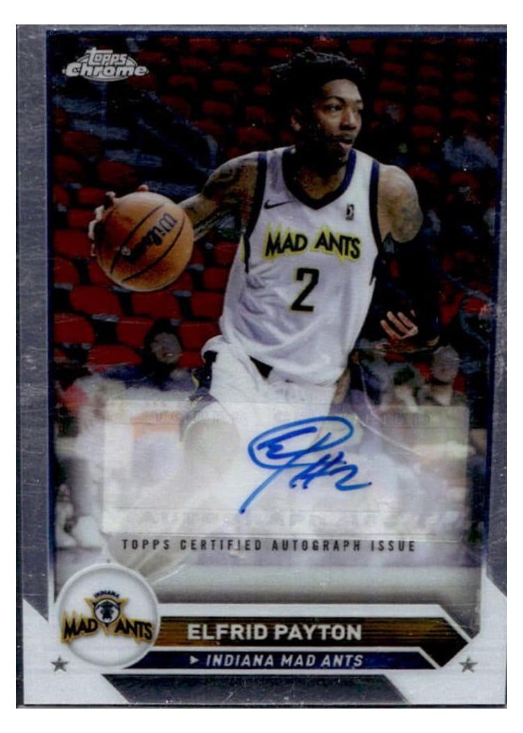 2023-24 Topps G League Chrome Autographs Elfrid Payton #AC-EP card
