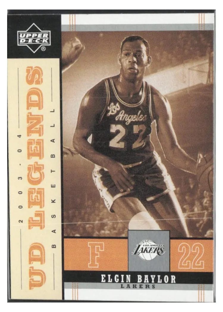 2003 Upper Deck Legends Throwback Elgin Baylor #46 card