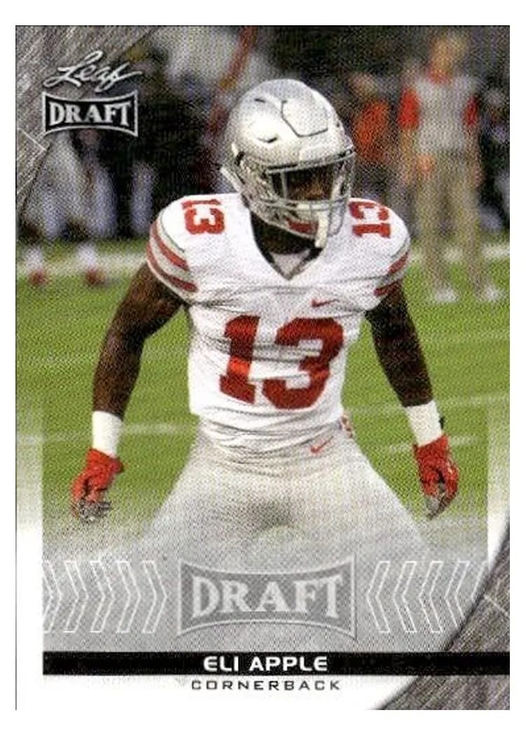 2016 Leaf Draft Eli Apple Gold #30 card