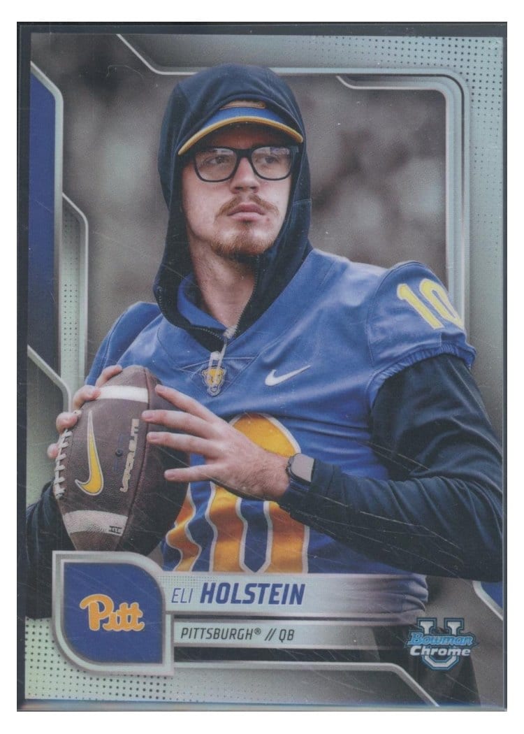 2025 Bowman University Chrome Base Image Variation Refractor Eli Holstein #SP-21 card