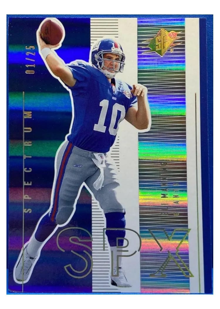 2005 Spx Eli Manning Spectrum #60 card