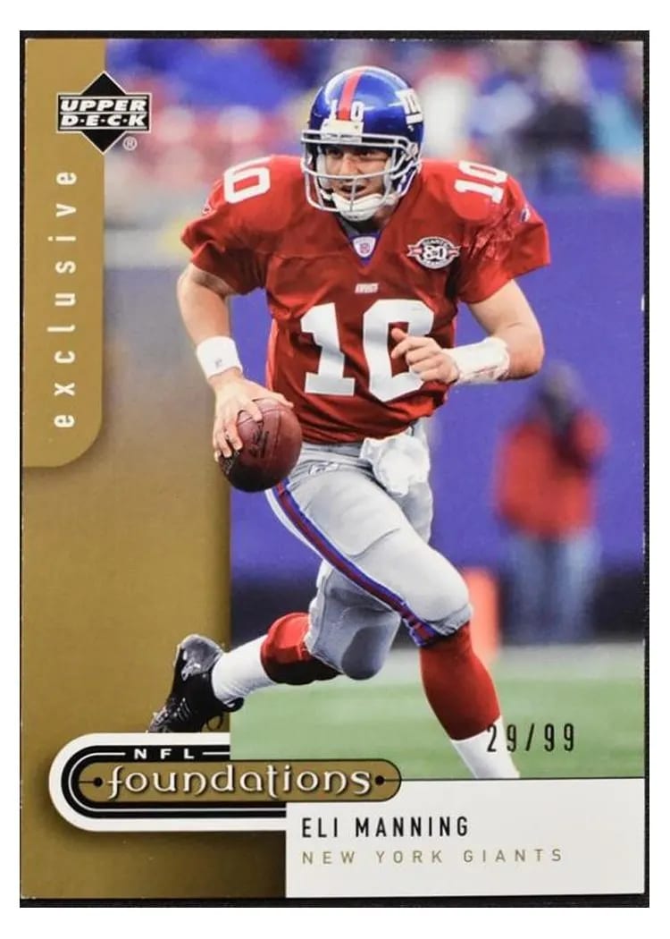 2005 Upper Deck Foundations Eli Manning #62 card