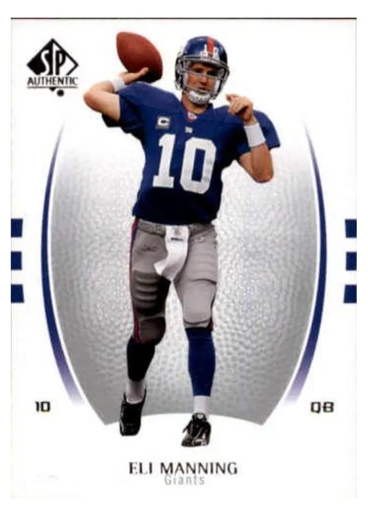 2007 SP Authentic Eli Manning #34 card
