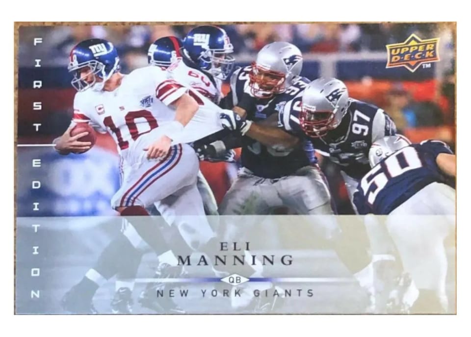 2008 Upper Deck First Edition Eli Manning #96 card