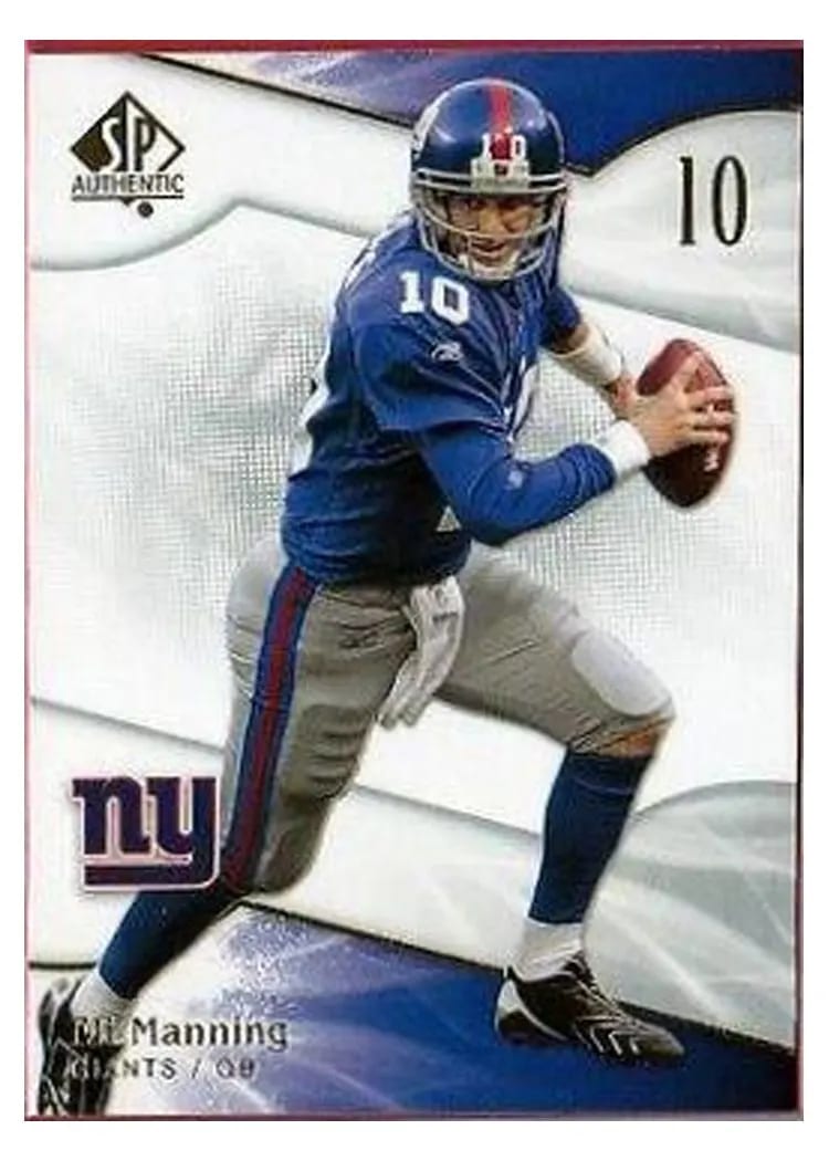 2009 SP Authentic Eli Manning #5 card