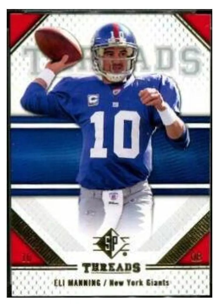 2009 SP Threads Eli Manning #37 card