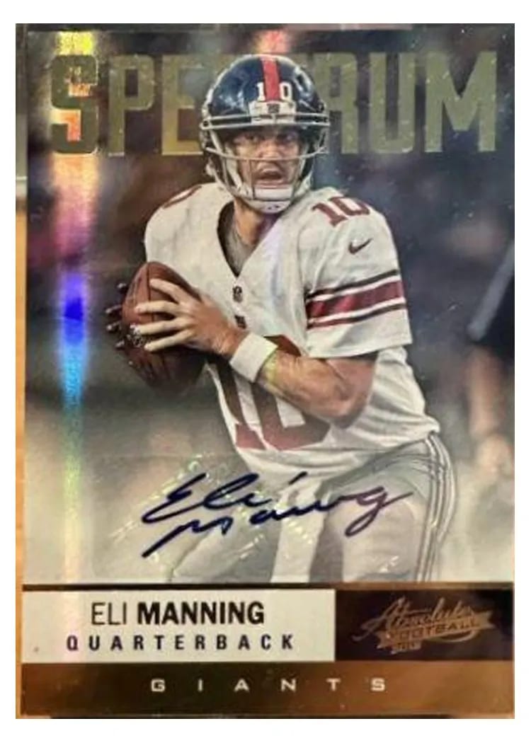 2012 Panini Absolute Eli Manning #66 card