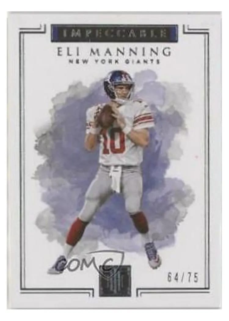 2017 Panini Impeccable Eli Manning #3 card
