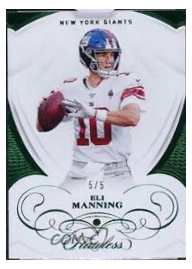 2019 Panini Flawless Base Ruby Eli Manning #46 card