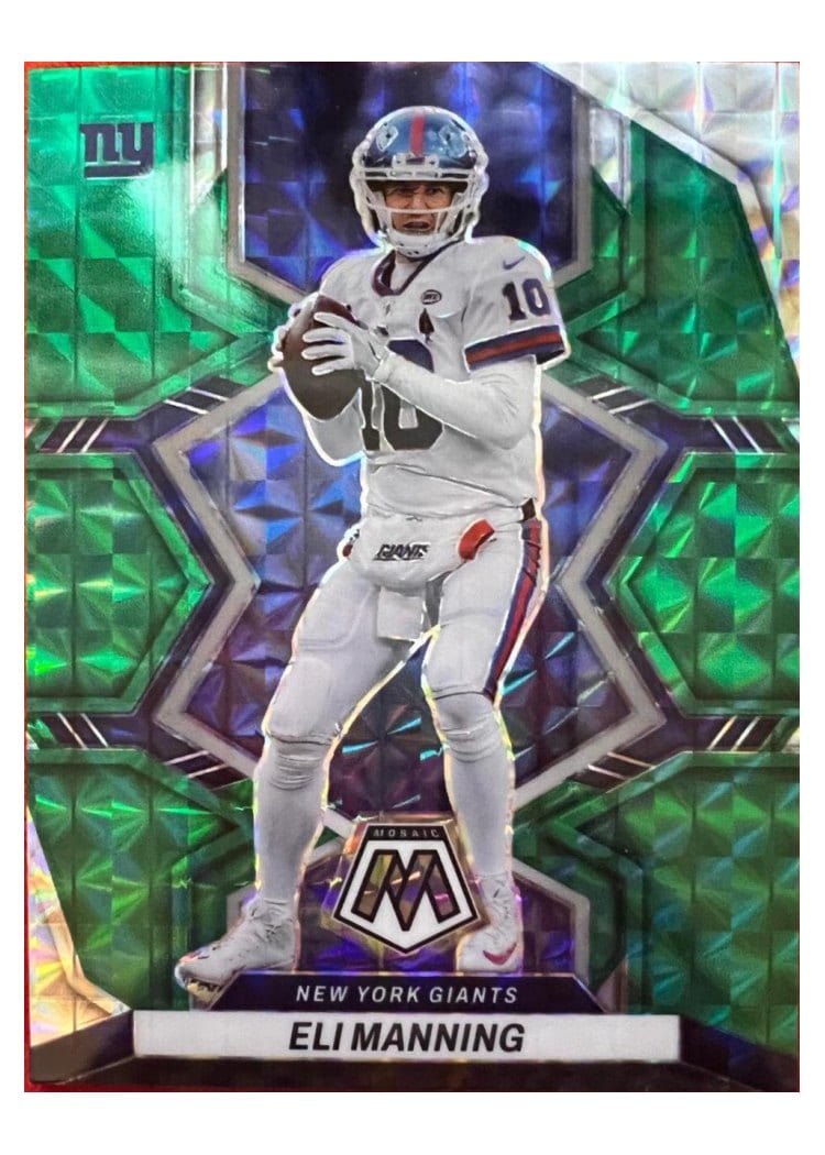 2022 Panini Mosaic Base Set Eli Manning #150 card