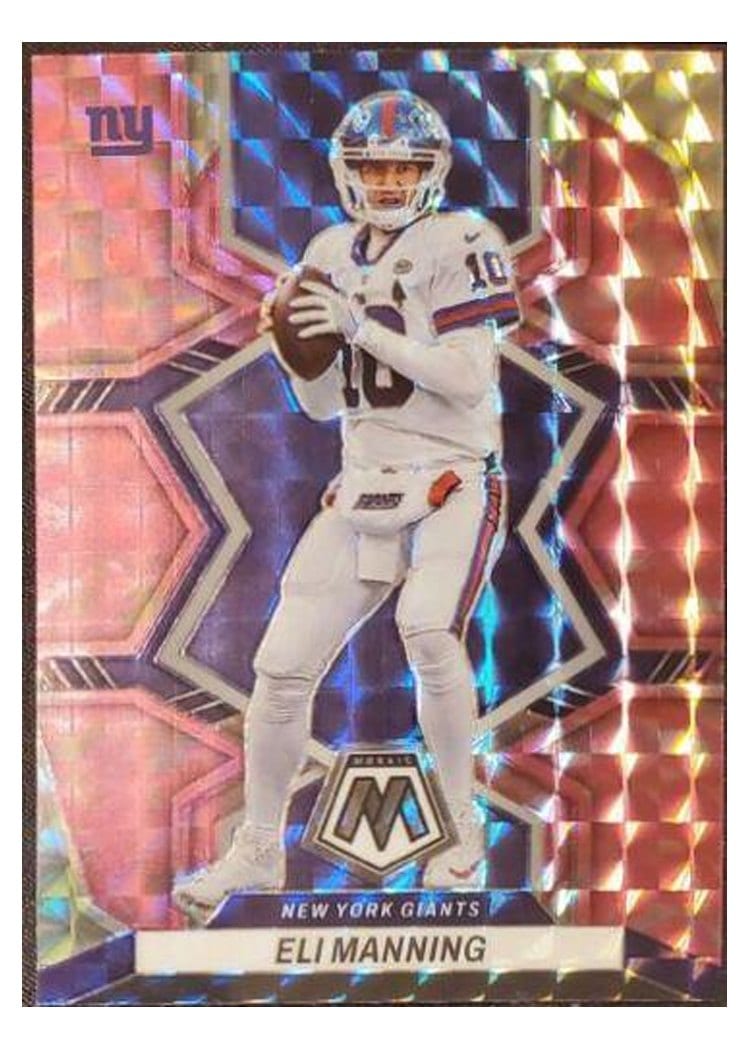 2022 Panini Mosaic Base Set Eli Manning #150 card