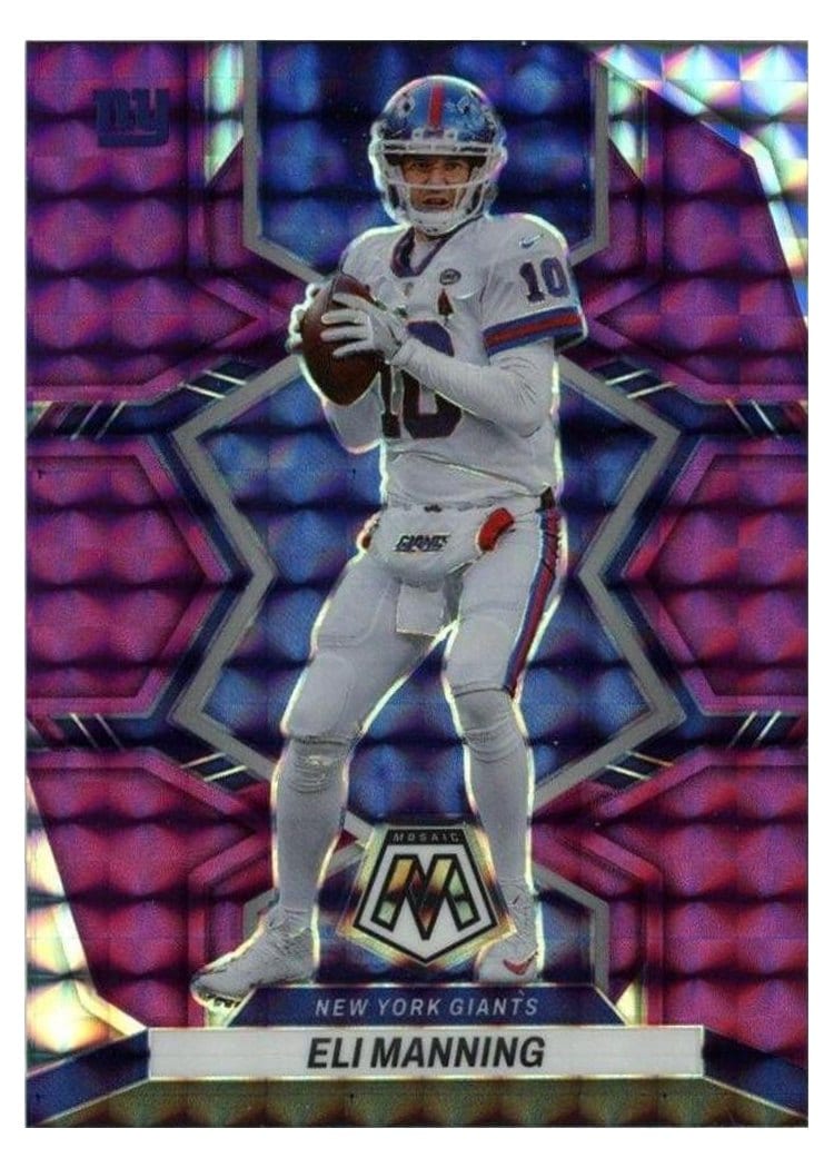 2022 Panini Mosaic Base Set Eli Manning #150 card