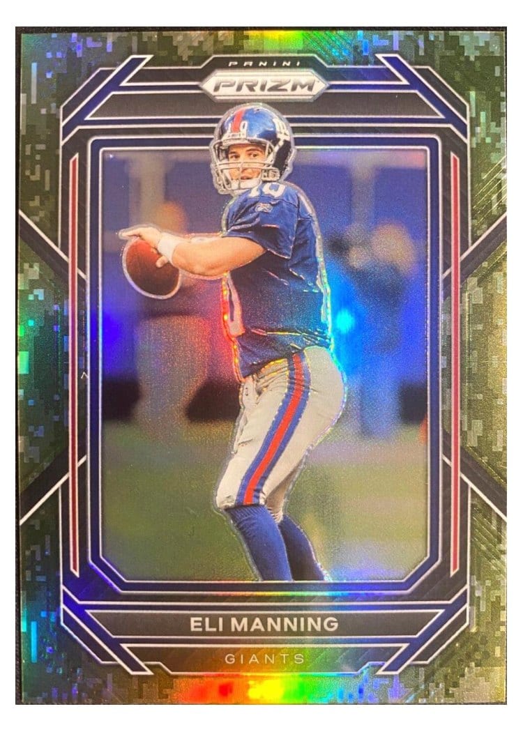2022 Panini Prizm Base Set Eli Manning Forest Camo #223 card