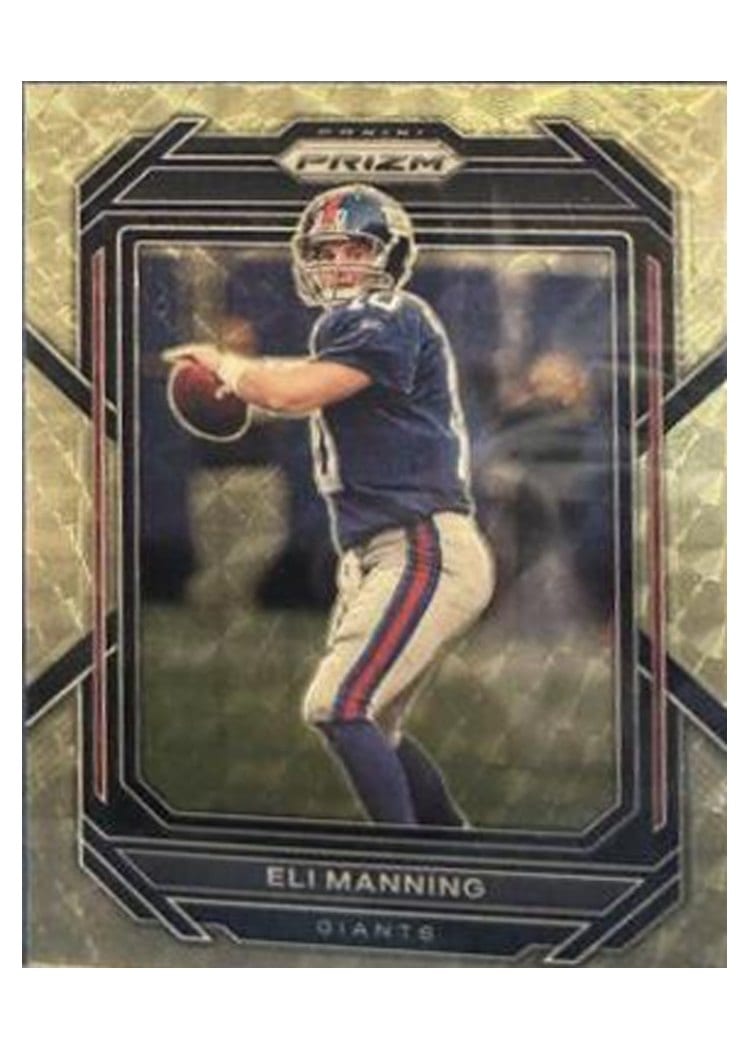 2022 Panini Prizm Base Set Eli Manning Gold Vinyl #223 card