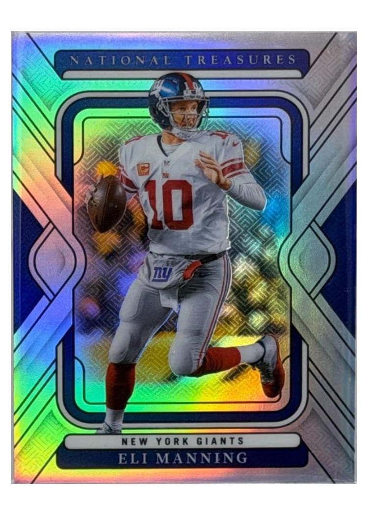 2024 Panini National Treasures Base Set Eli Manning #75 card