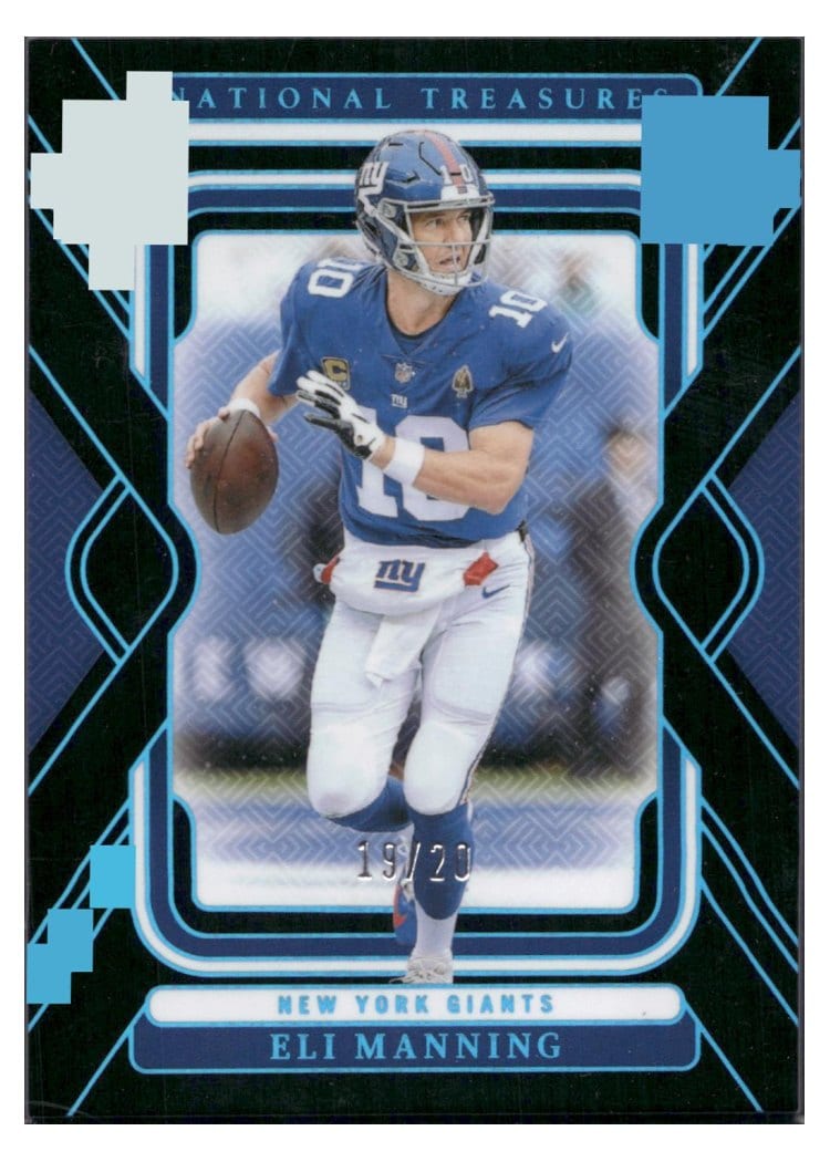 2024 Panini National Treasures Base Set Eli Manning #75 card