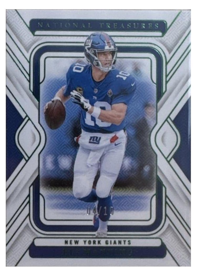 2024 Panini National Treasures Base Set Eli Manning #75 card