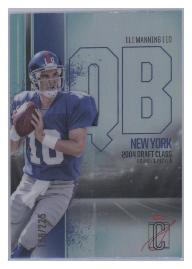 2024 Topps Signature Class Base Chrome Variation Eli Manning #BCV-36 card