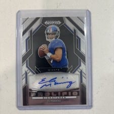 2025 Panini Prizm Black Prolific Signatures Eli Manning #1 card
