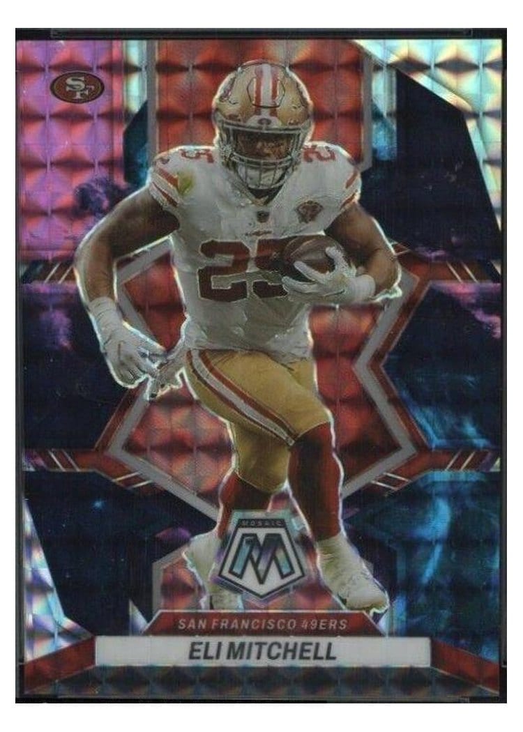 2022 Panini Mosaic Base Set Eli Mitchell #176 card