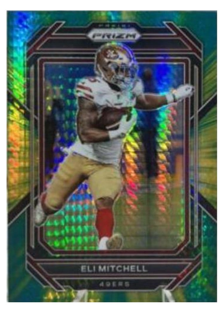 2022 Panini Prizm Base Set Eli Mitchell Hyper #264 card
