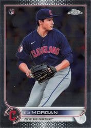2022 Topps Chrome Base Set Eli Morgan #62 card