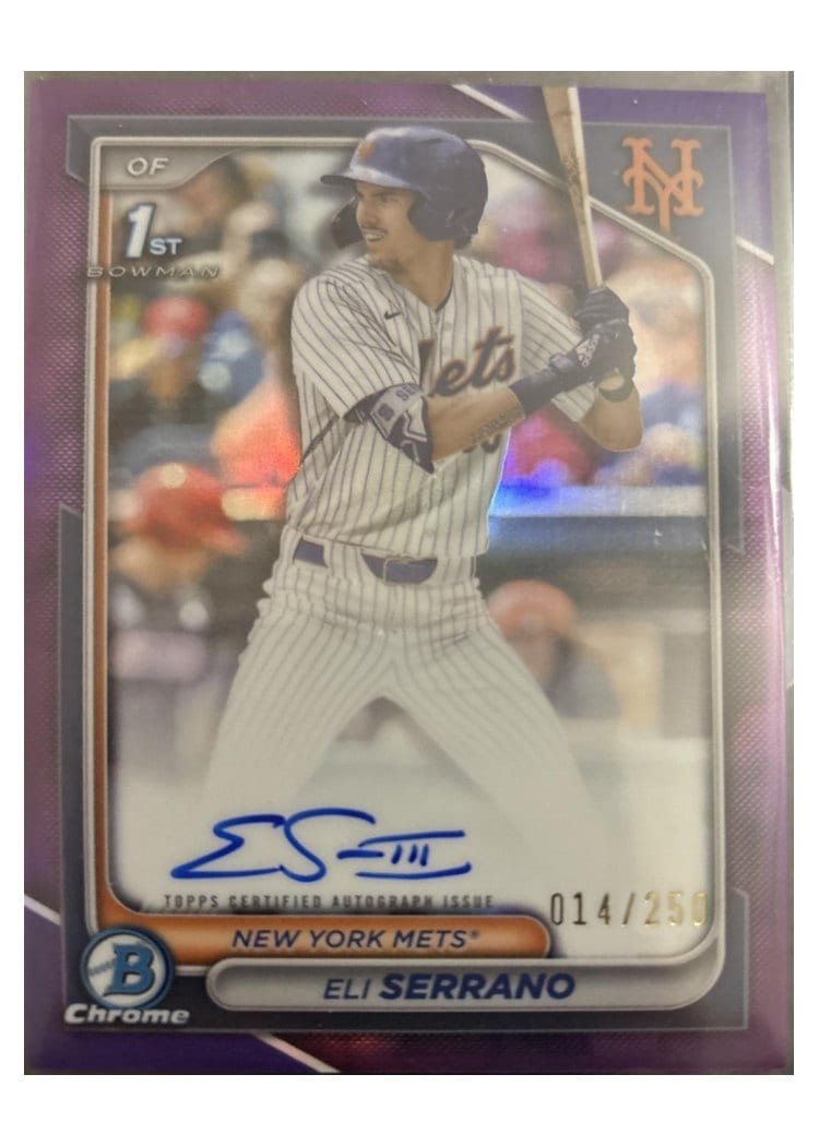 2024 Bowman Draft Chrome Prospect Autographs Eli Serrano #CPA-ESE card