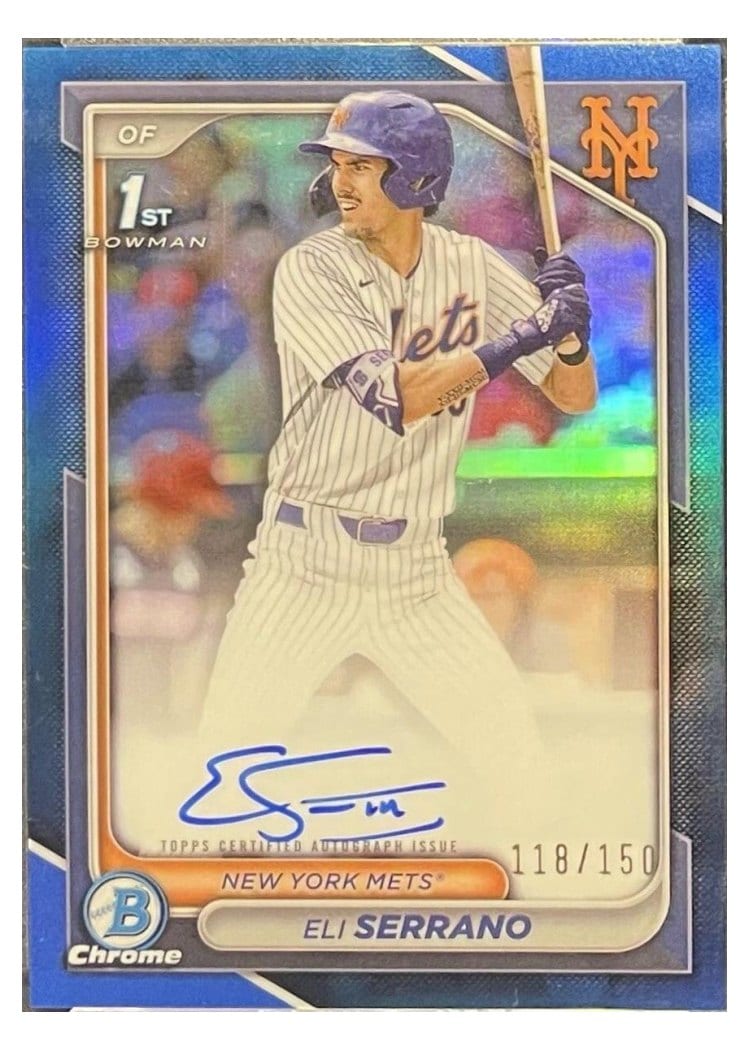 2024 Bowman Draft Chrome Prospect Autographs Eli Serrano #CPA-ESE card