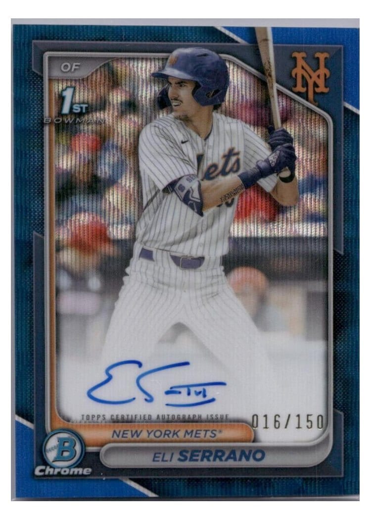 2024 Bowman Draft Chrome Prospect Autographs Eli Serrano #CPA-ESE card