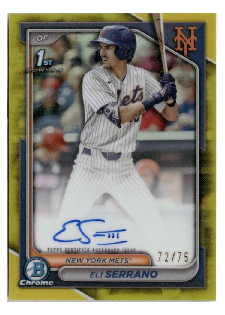 2024 Bowman Draft Chrome Prospect Autographs Eli Serrano #CPA-ESE card