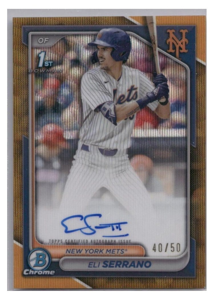 2024 Bowman Draft Chrome Prospect Autographs Eli Serrano #CPA-ESE card