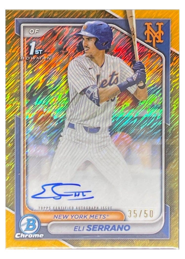 2024 Bowman Draft Chrome Prospect Autographs Eli Serrano #CPA-ESE card
