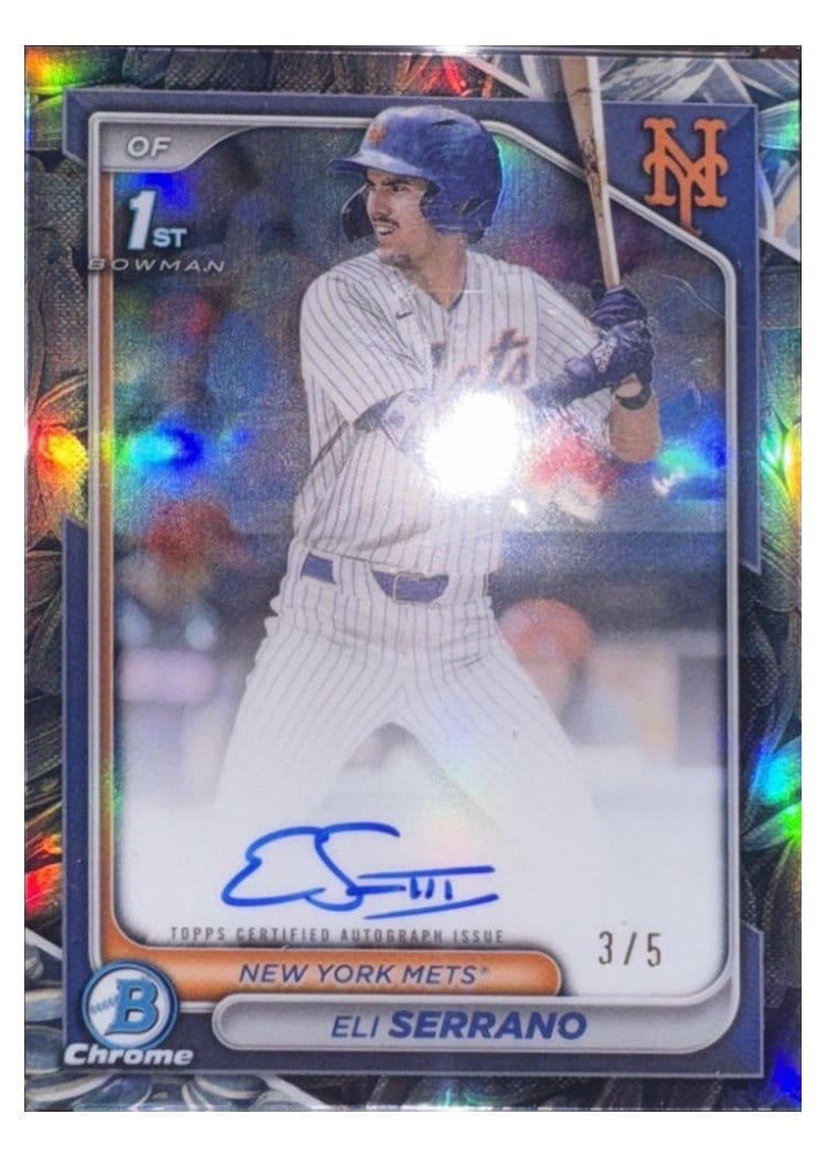 2024 Bowman Draft Chrome Prospect Autographs Eli Serrano #CPA-ESE card