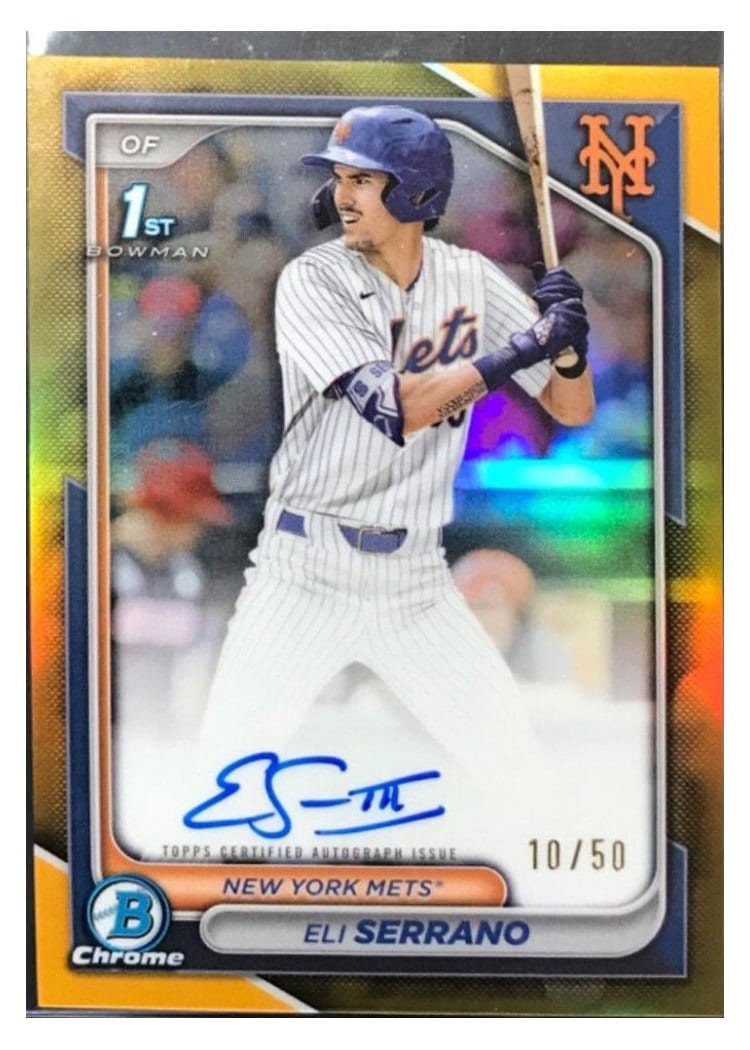 2024 Bowman Draft Chrome Prospect Autographs Eli Serrano #CPA-ESE card