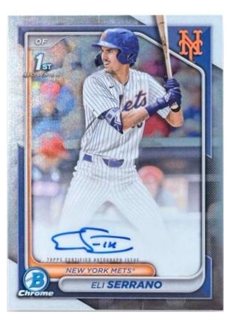 2024 Bowman Draft Chrome Prospect Autographs Eli Serrano #CPA-ESE card