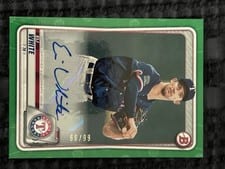 2020 Bowman Prospect Autographs Eli White #PA-EW card