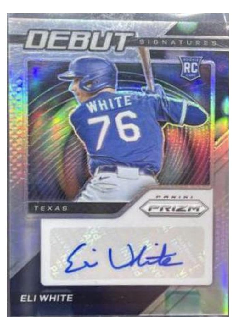 2021 Panini Prizm Debut Signatures Eli White #DS-EW card