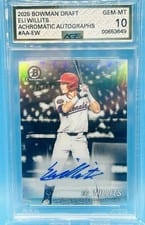 2025 Bowman Draft Achromatic Autographs Eli Willits #AA-EW