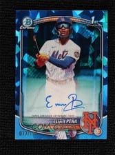 2025 Bowman Chrome Sapphire Edition Prospect Autographs Elian Peña #CPSA-EP card