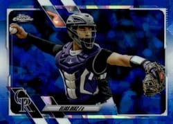 2021 Topps Chrome Update Sapphire Edition Base Set Elias Diaz #US281 card