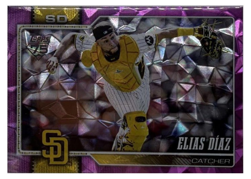 2026 Topps Base Set Elias Díaz Pink Diamante #28 card