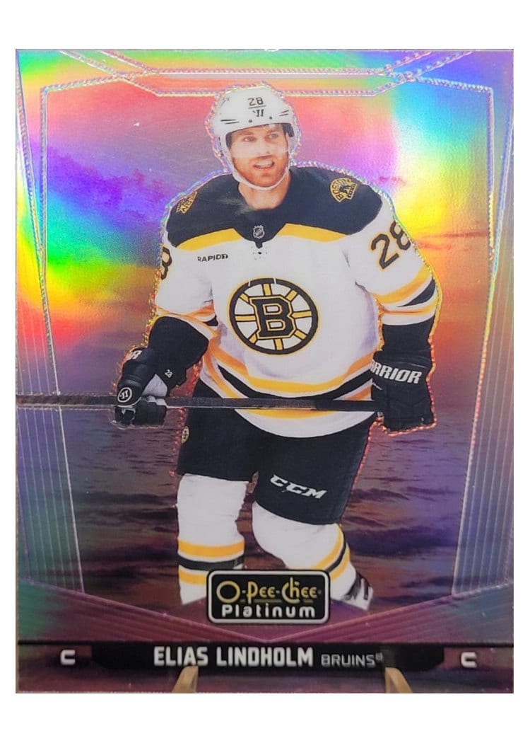 2024-25 O-Pee-Chee Platinum Base Set Elias Lindholm #17 card