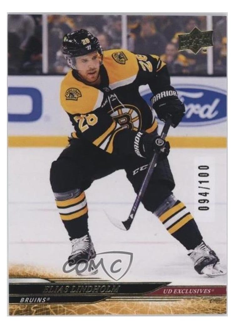 2024-25 Upper Deck Base Set Elias Lindholm Exclusive #507 card