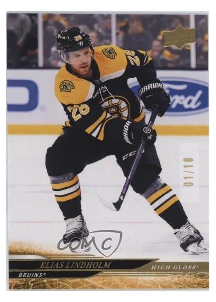 2024-25 Upper Deck Base Set Elias Lindholm High Gloss #507 card
